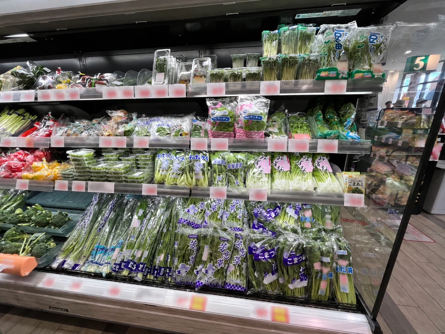 夙川店の葉物野菜